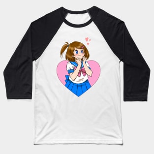 Just A Girl with Hearts Baseball T-Shirt